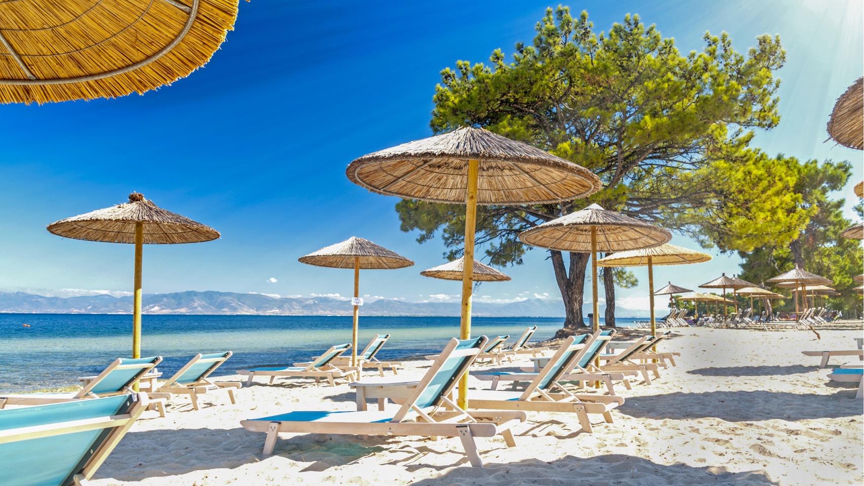 Una playa de la Isla de Thasos, en Grecia. 