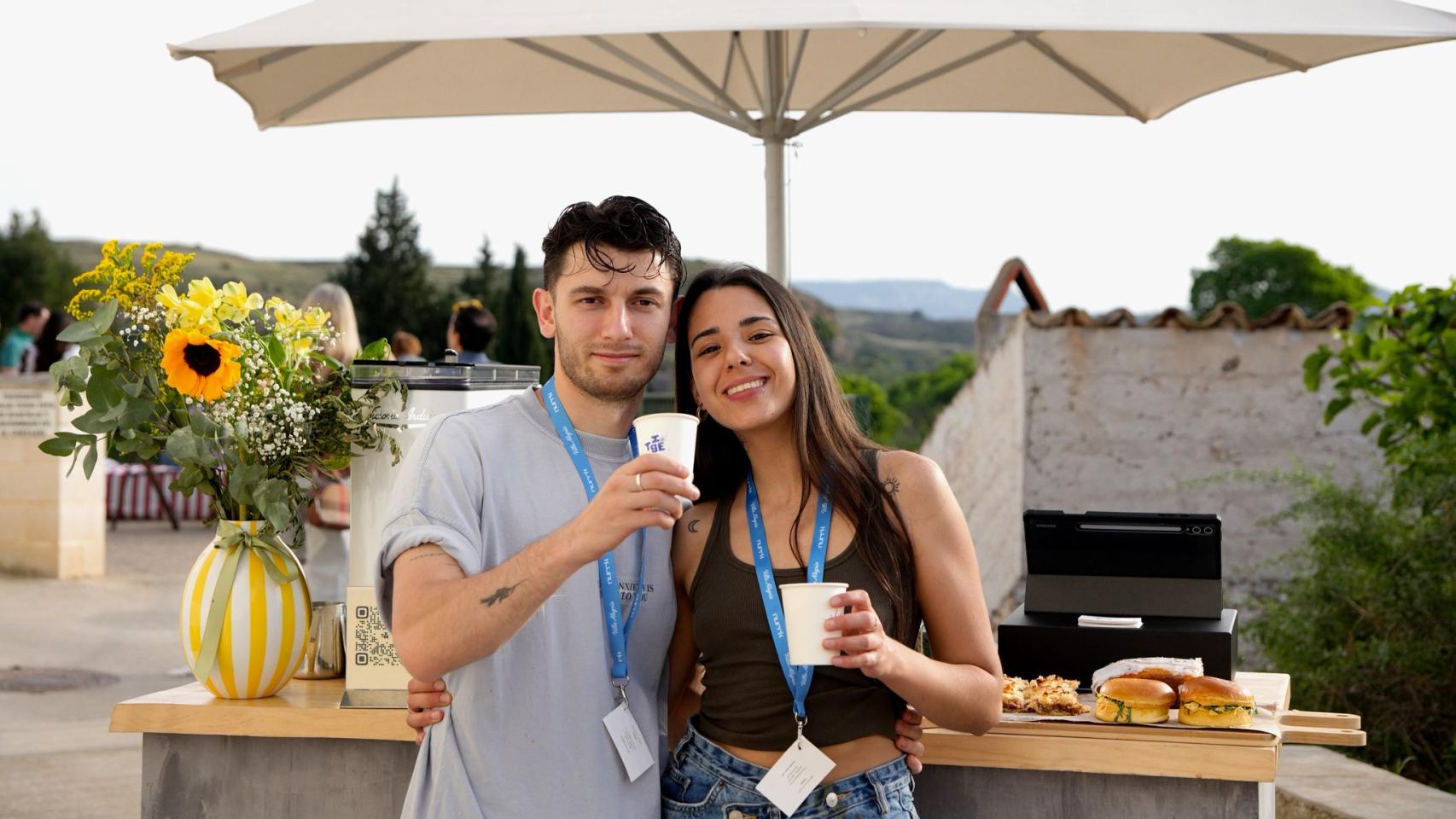 Igor y Luna en uno de los eventos donde han trabajado. 