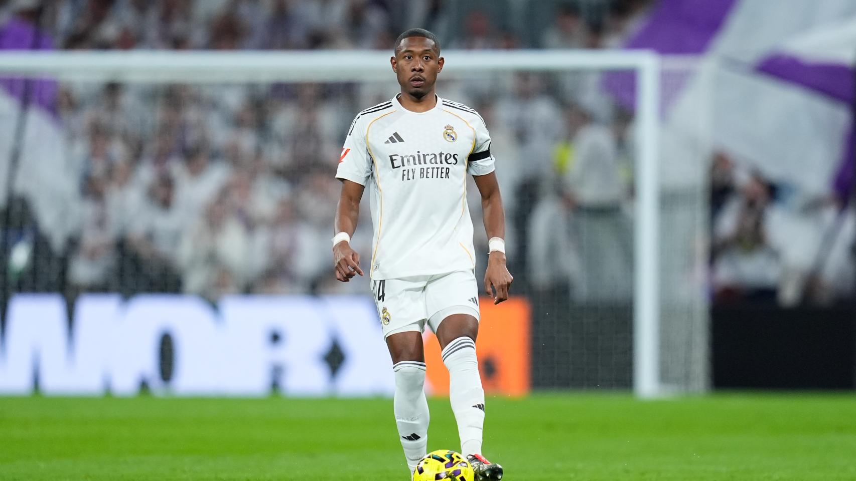 David Alaba, durante un partido con el Real Madrid.