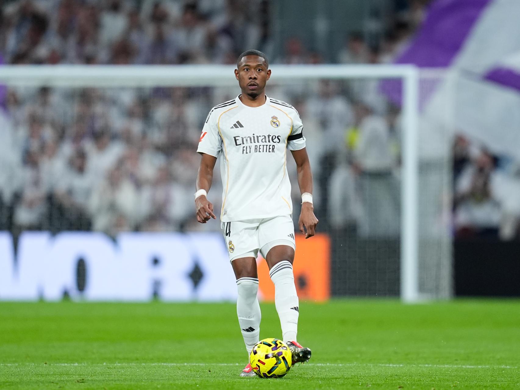 David Alaba, durante un partido con el Real Madrid.