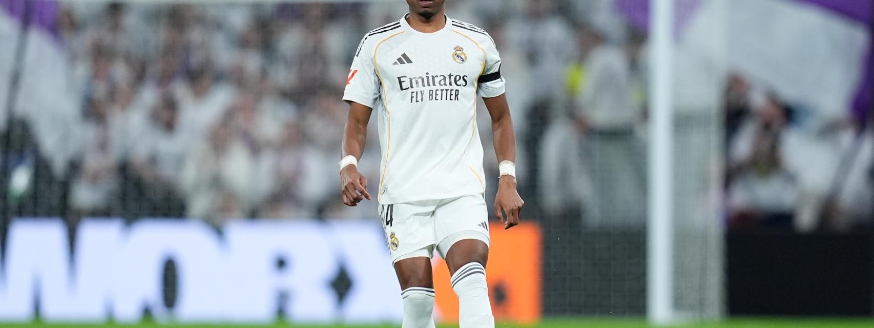 David Alaba, durante un partido con el Real Madrid.