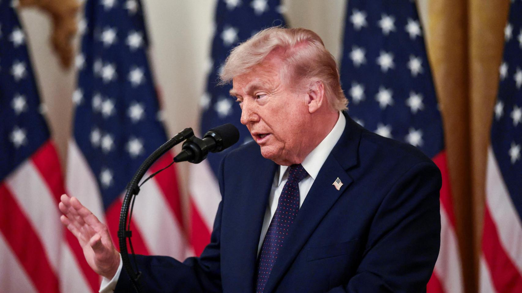 El presidente de EEUU, Donald Trump, este viernes.