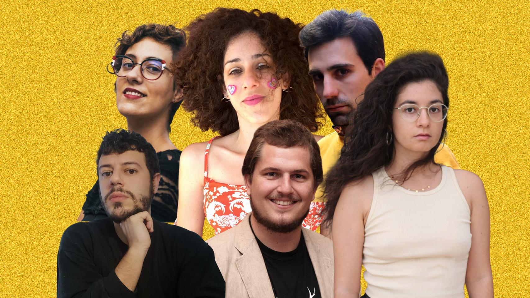 De izquierda a derecha y de arriba abajo, Martha Asunción Alonso, Berta García Faet, Juan Gallego Benot, Unai Velasco, Ben Clark y Rosa Berbel