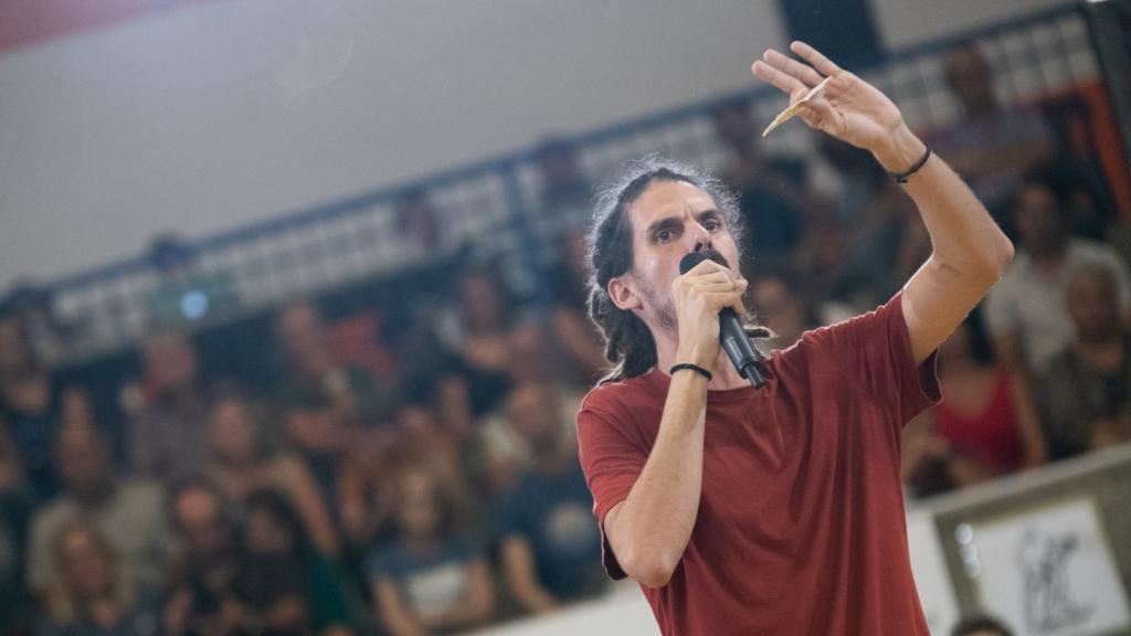 El exdiputado de Podemos, Alberto Rodríguez, en un acto.