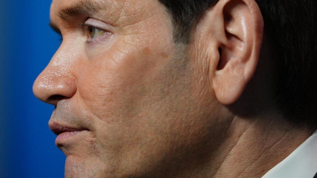 El secretario de Estado de Estados Unidos, Marco Rubio, durante una reunión de ministros de Asuntos Exteriores de la OTAN en Helsingborg.