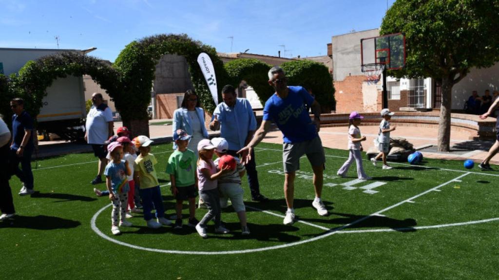 Nuevas pistas deportivas portátiles de la Diputación de Toledo.