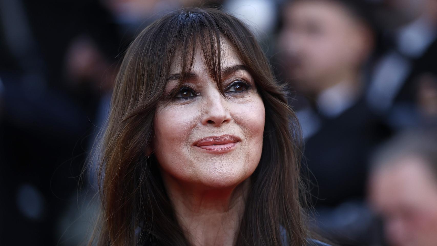 Monica Bellucci, retratada durante su llegada a la proyección de 'The Birthday Party'.
