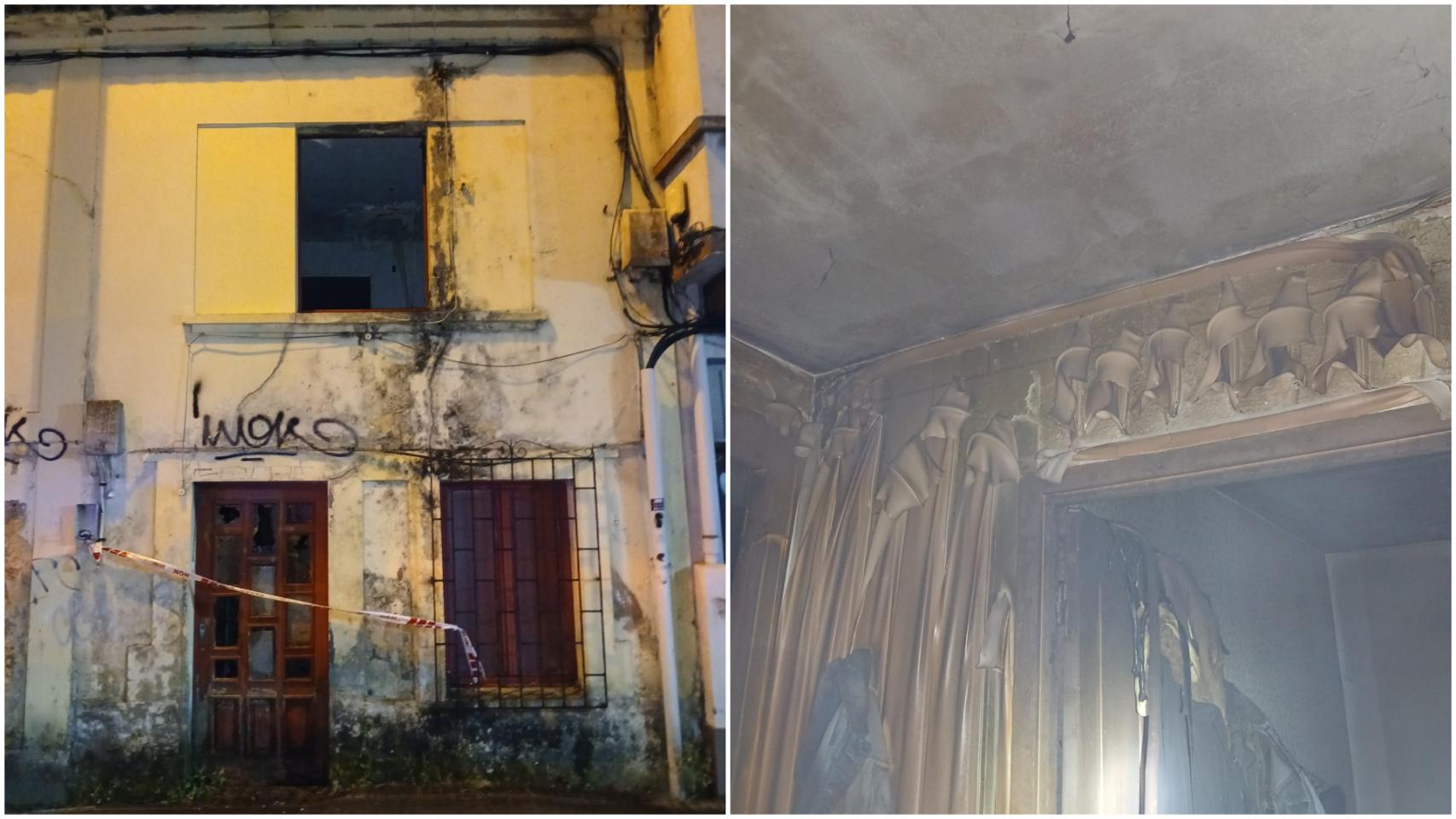 Imágenes del incendio.