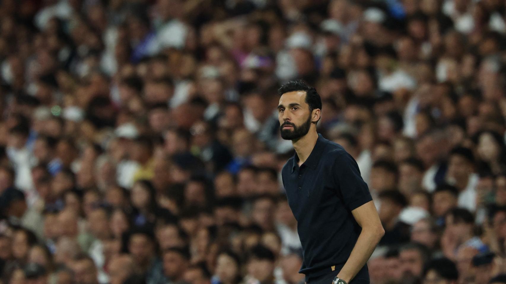 Álvaro Arbeloa, durante el partido contra el Athletic Club.