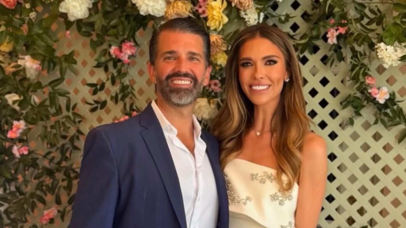 Donald Trump Jr. y Bettina Anderson ya son marido y mujer.