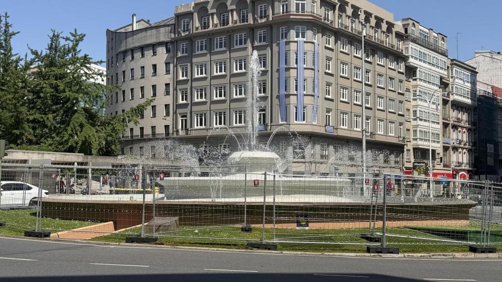 Fuente de Cuatro Caminos, en A Coruña.