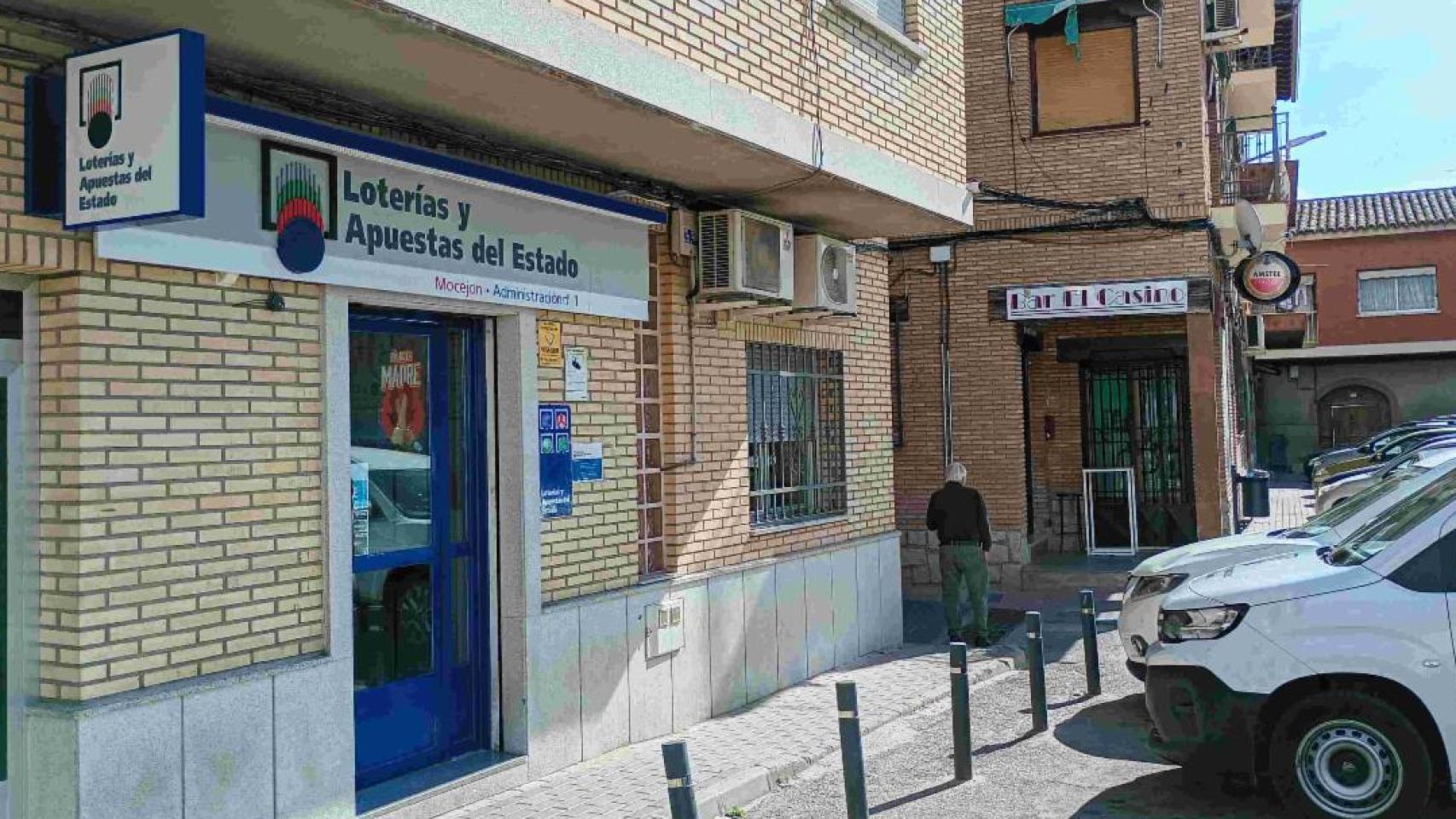 Administración de Loterías número 1, situada en la Plaza Veracruz de Mocejón (Toledo).
