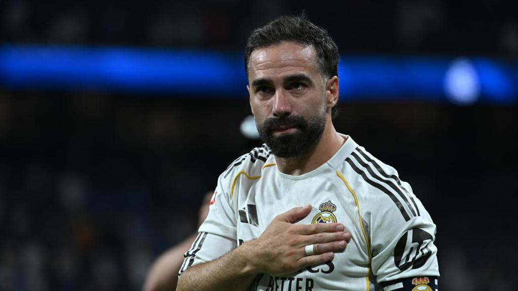Dani Carvajal, tras su último partido con el Real Madrid. 