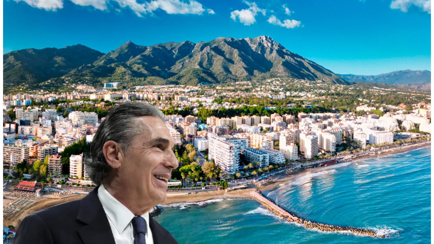 Montaje de Marbella y Sergio Scariolo. 