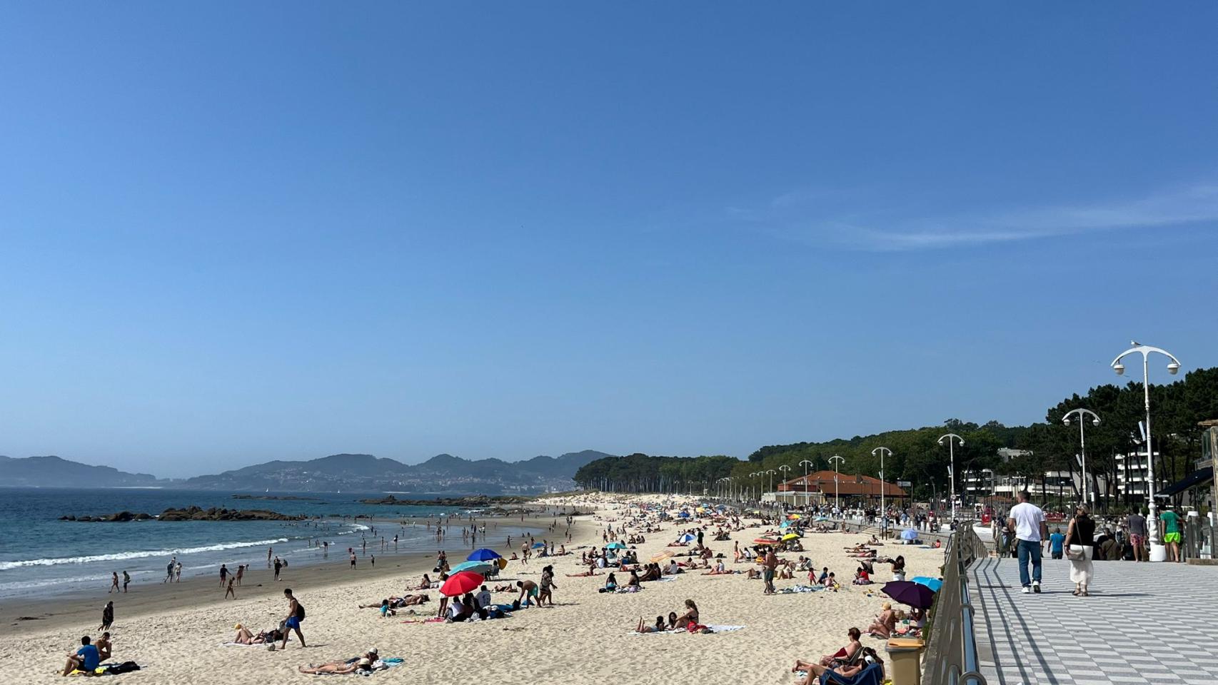 La playa de Samil a 24 de mayo de 2026