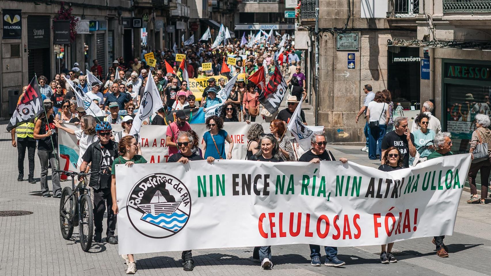 Protesta anual contra Ence en Pontevedra