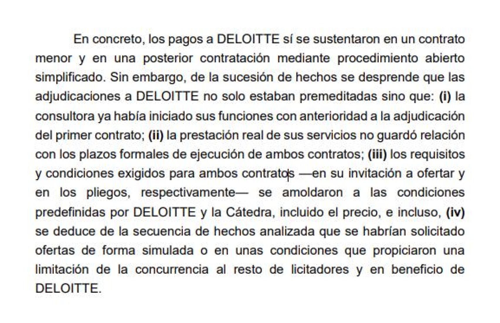 Fragmento del informe de la UCO.
