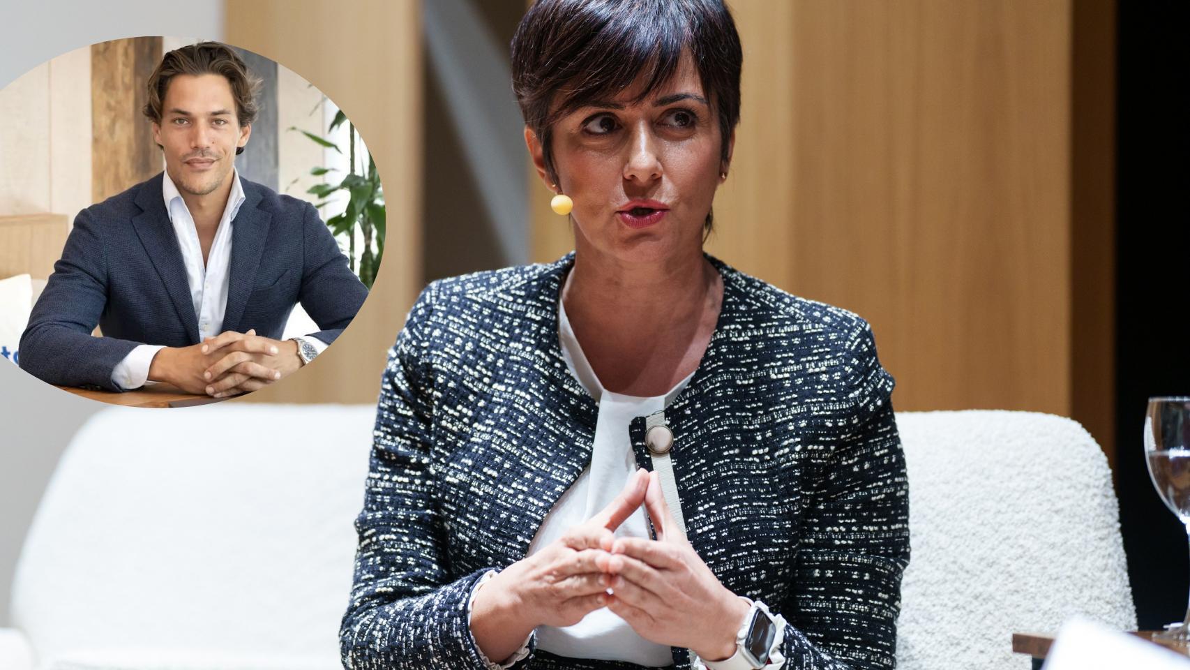 Montaje de Robin Decaux con la ministra de Vivienda, Isabel Rodríguez