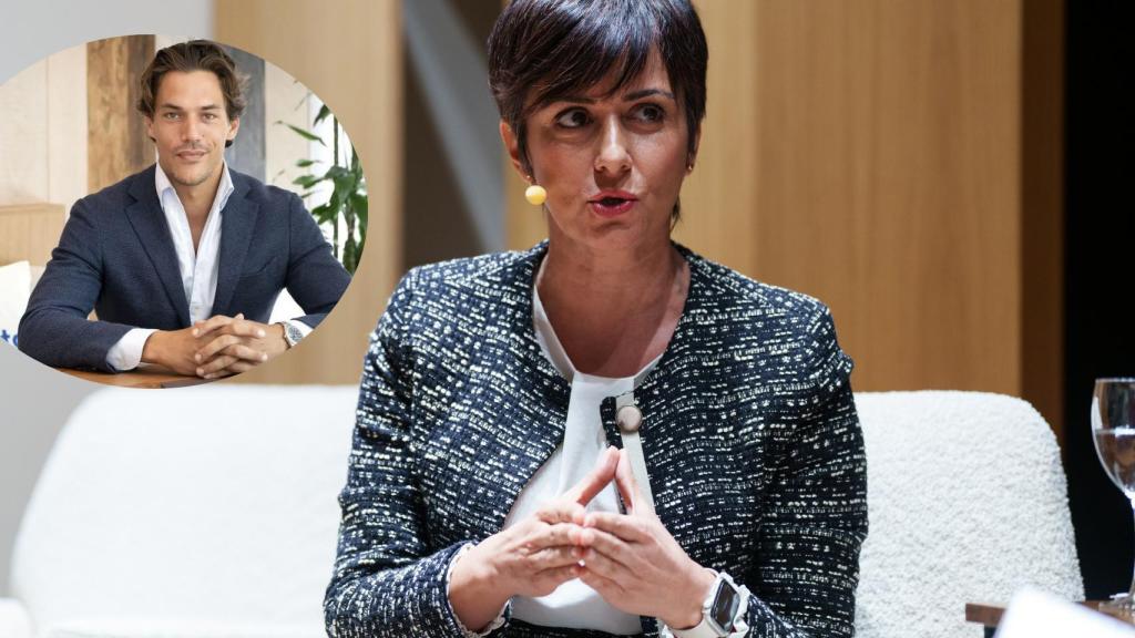 Montaje de Robin Decaux con la ministra de Vivienda, Isabel Rodríguez