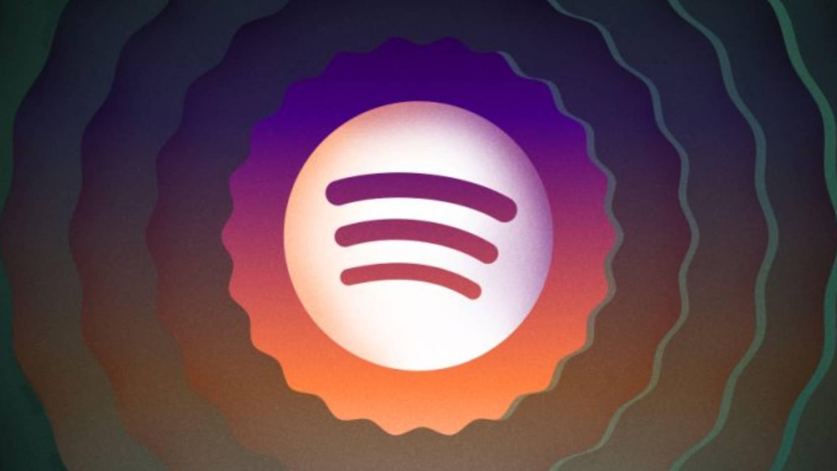 El logo de Spotify.