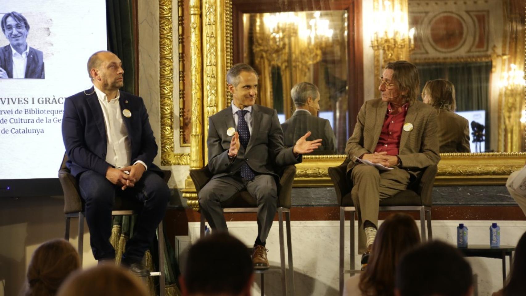 De izquierda a derecha, Pedro Mondéjar Mateo, (Región de Murcia); David Vicente Ninou (Andorra Digital); y Josep Vives i Gracia (Generalitat de Cataluña).