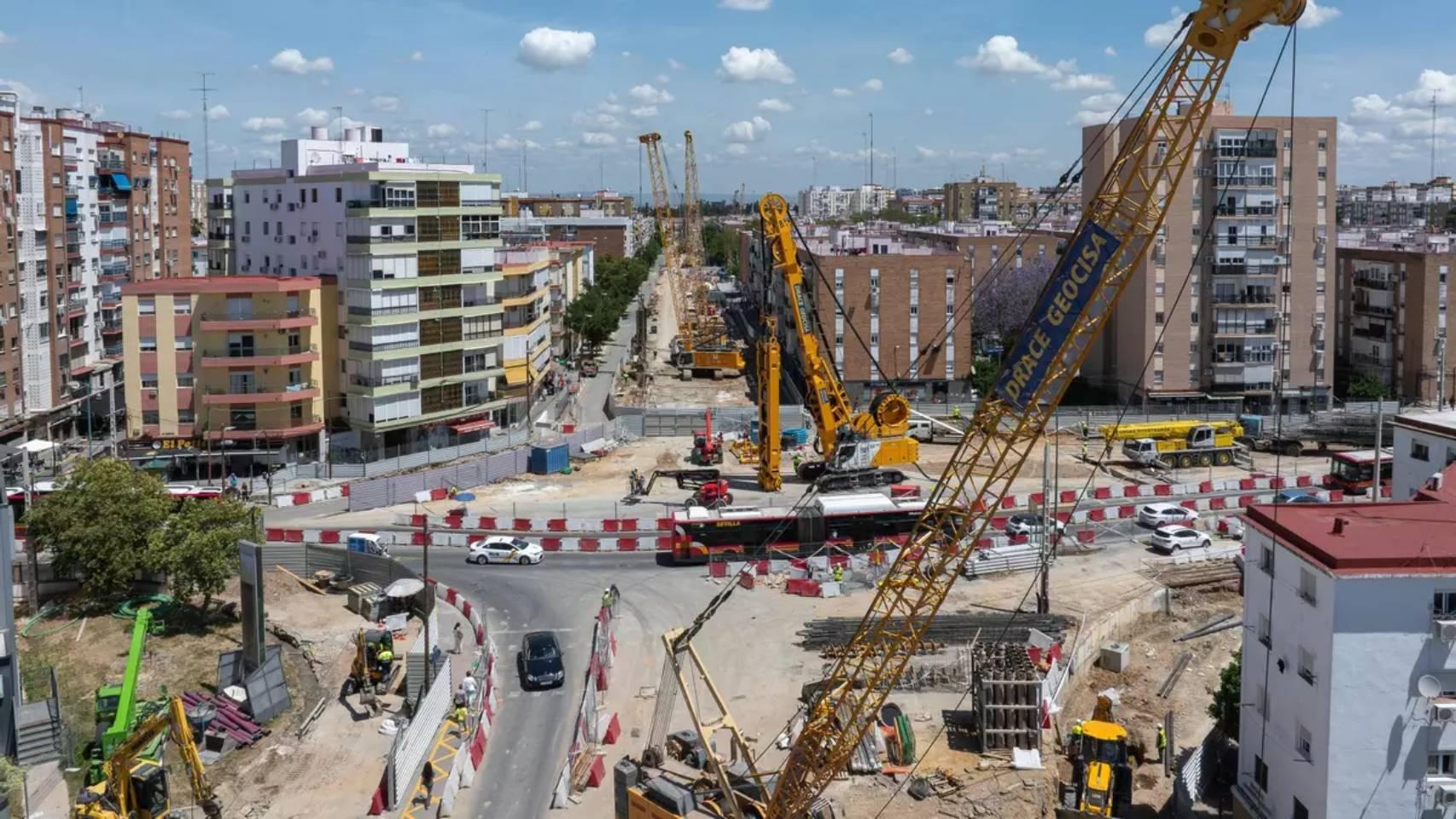Obras metro de Sevilla. Hidrofresa, una maquinaria de alta precisión.