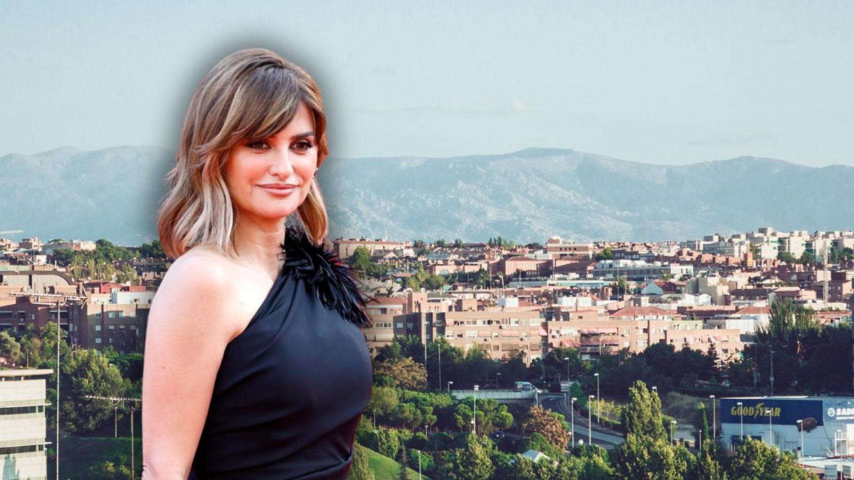 Penélope Cruz y Alcobendas en un montaje de JALEOS. 
