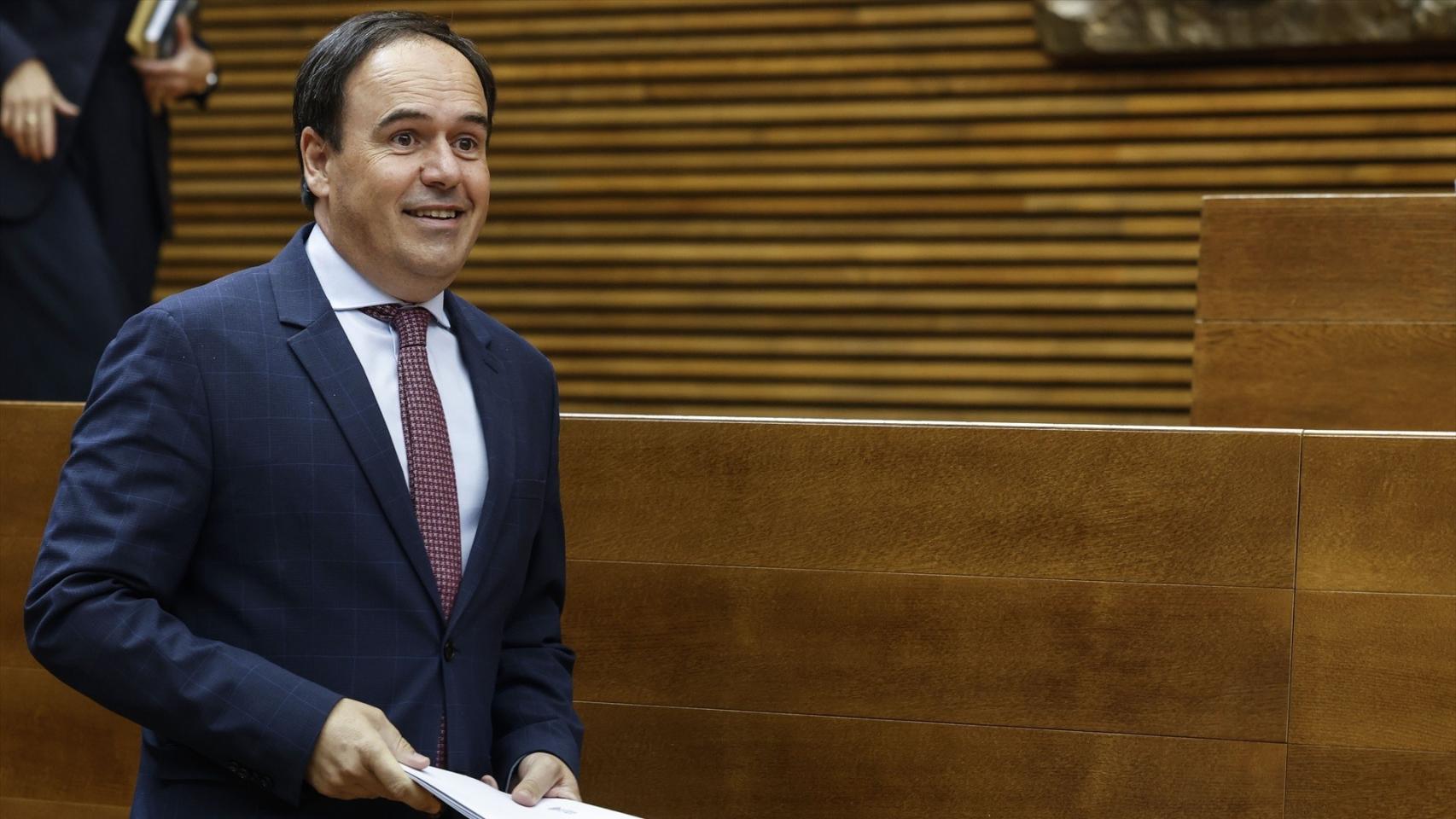 El presidente de la Generalitat, Juanfran Pérez Llorca, en Les Corts. Rober Solsona / EP
