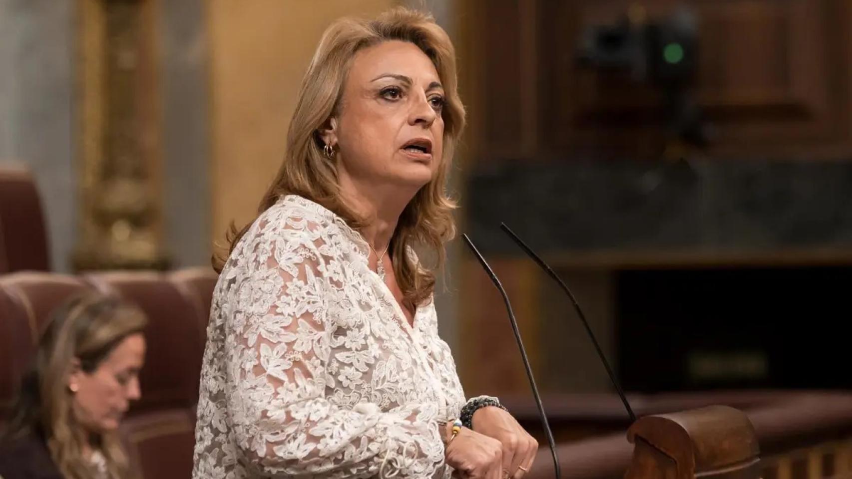 La diputada de Coalición Canaria Cristina Valido interviene durante una sesión plenaria en el Congreso de los Diputados, a 19 de mayo de 2026, en Madrid (España). 