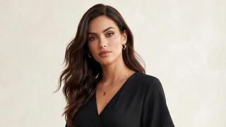 Imagen de una modelo con el vestido. 