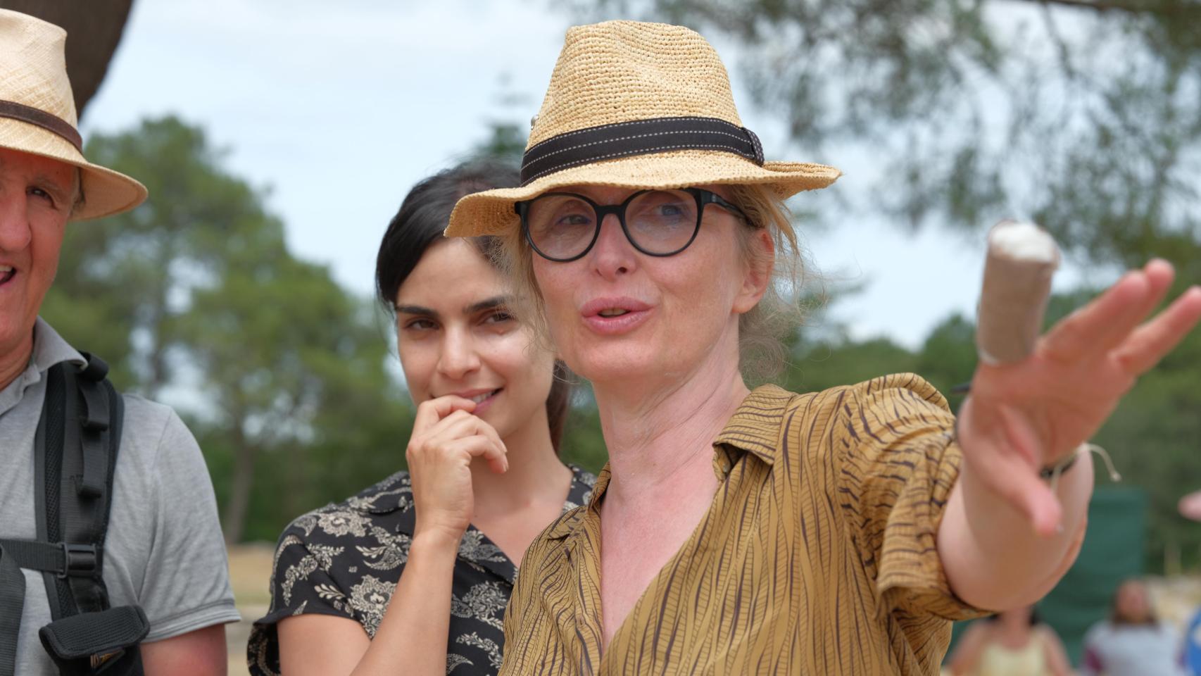 Julie Delpy, durante el rodaje de 'Conoce a los bárbaros'. Foto: Caracter Films