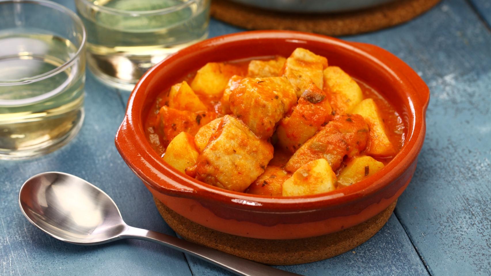 Una cazuela de marmitako