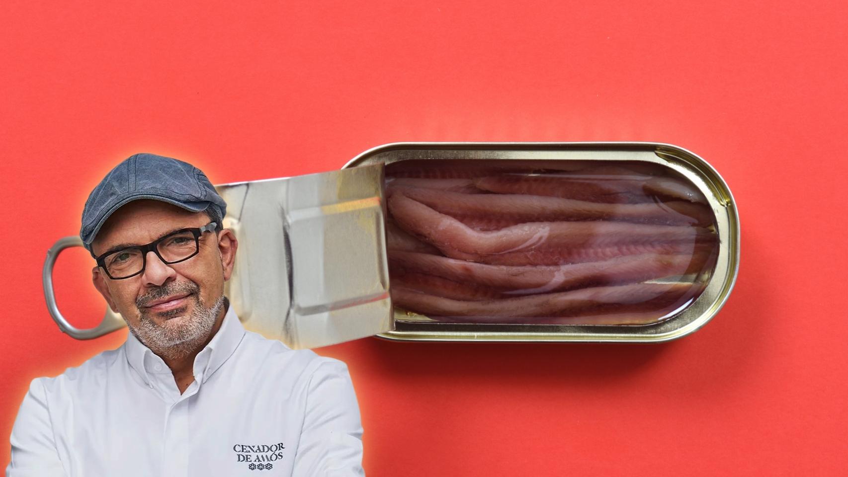 El chef Jesús Sánchez en un montaje de El Español