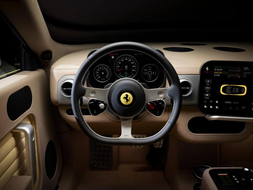 El interior del Ferrari Luce.