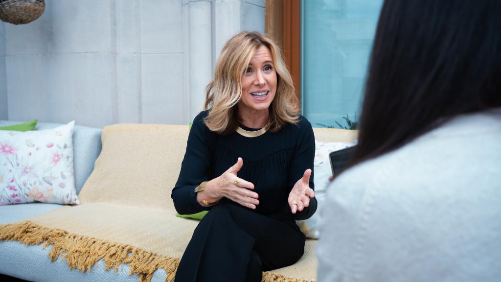 Sonia Prieto durante la entrevista.