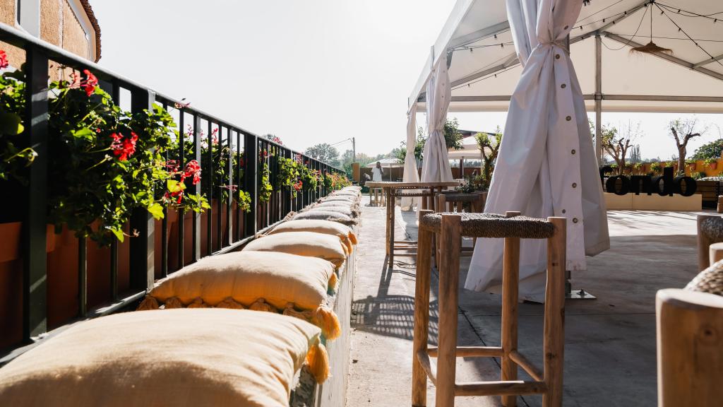 Espacio Tent, una zona más informal en la plaza de toros de Tarazona.