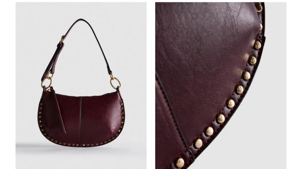 Bolso de hombro con tachuelas de Paula Echevarría.