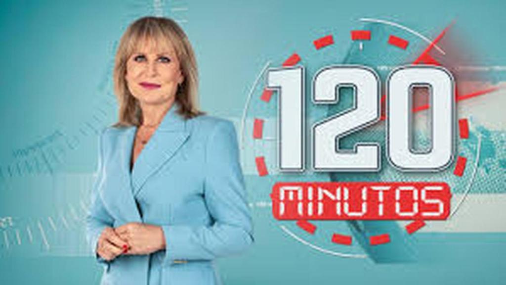María Rey en '120 minutos' de Telemadrid.
