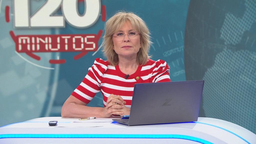 María Rey en '120 minutos' de Telemadrid.