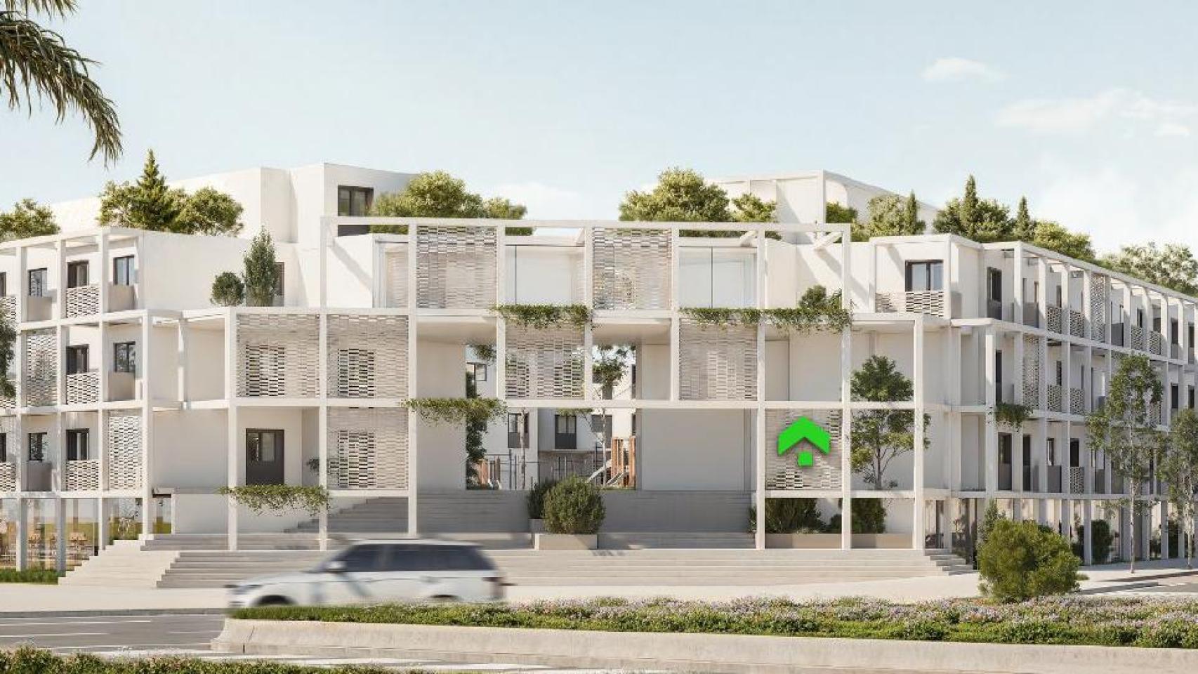 Diseño inicial de la promoción de Fundación Unicaja en el litoral oeste de Málaga.