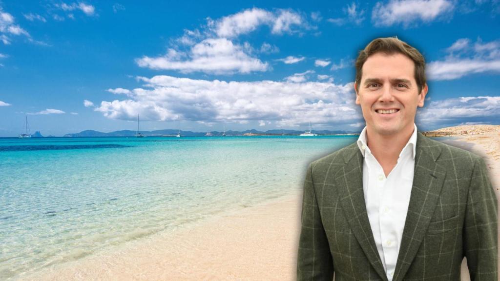 Albert Rivera y Ses Illetes en un montaje de JALEOS. 
