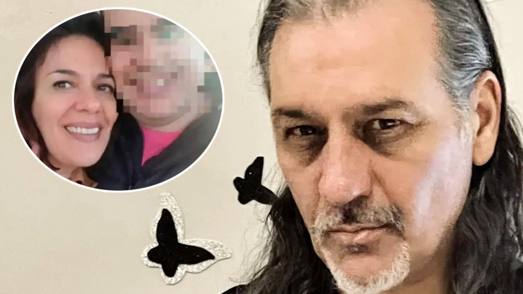 Dioni Martín junto a Gema y el que fue reconocido como su hijo, Daniel, en un fotomontaje de EL ESPAÑOL. 