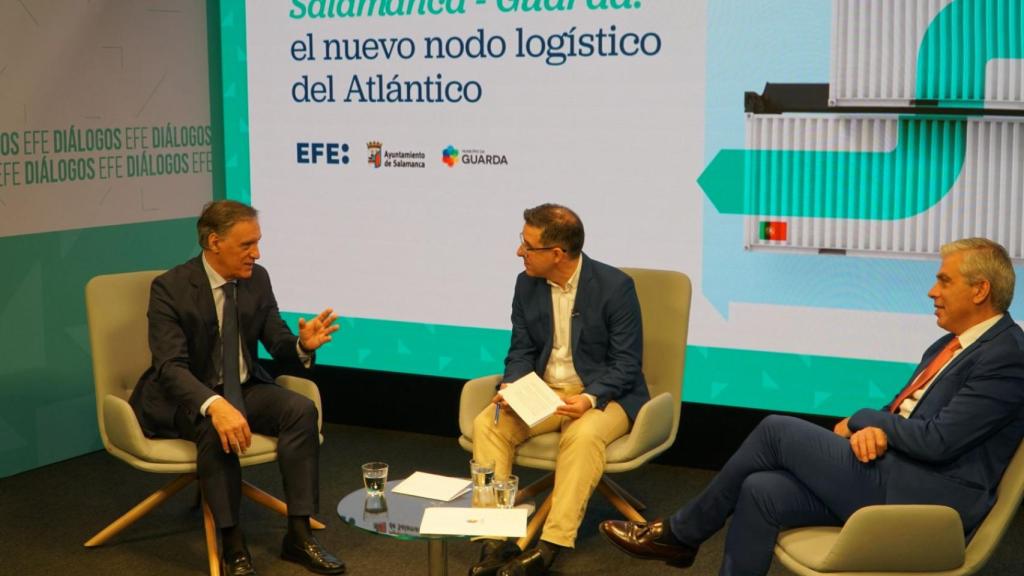 Intervención de Carlos García Carbayo esta mañana en la Agencia EFE.