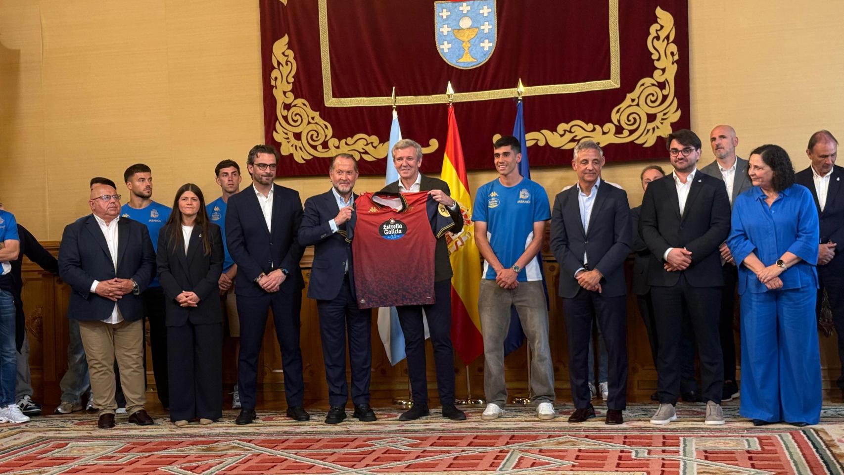 Recepción oficial en el Pazo de Raxoi