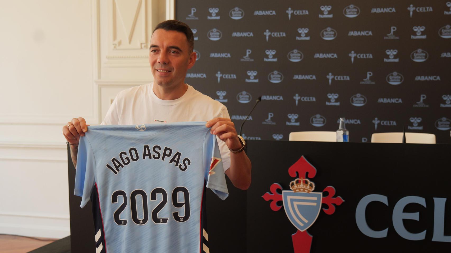 Iago Aspas, tras la rueda de prensa sobre su renovación 