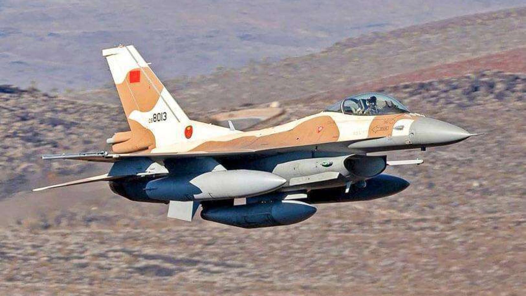 Caza F-16 de Marruecos.