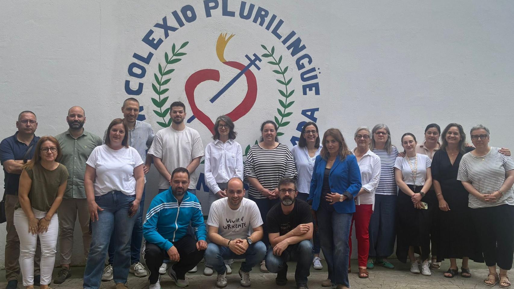 Profesorado del CPR Plurilingüe María Inmaculada de Silleda.