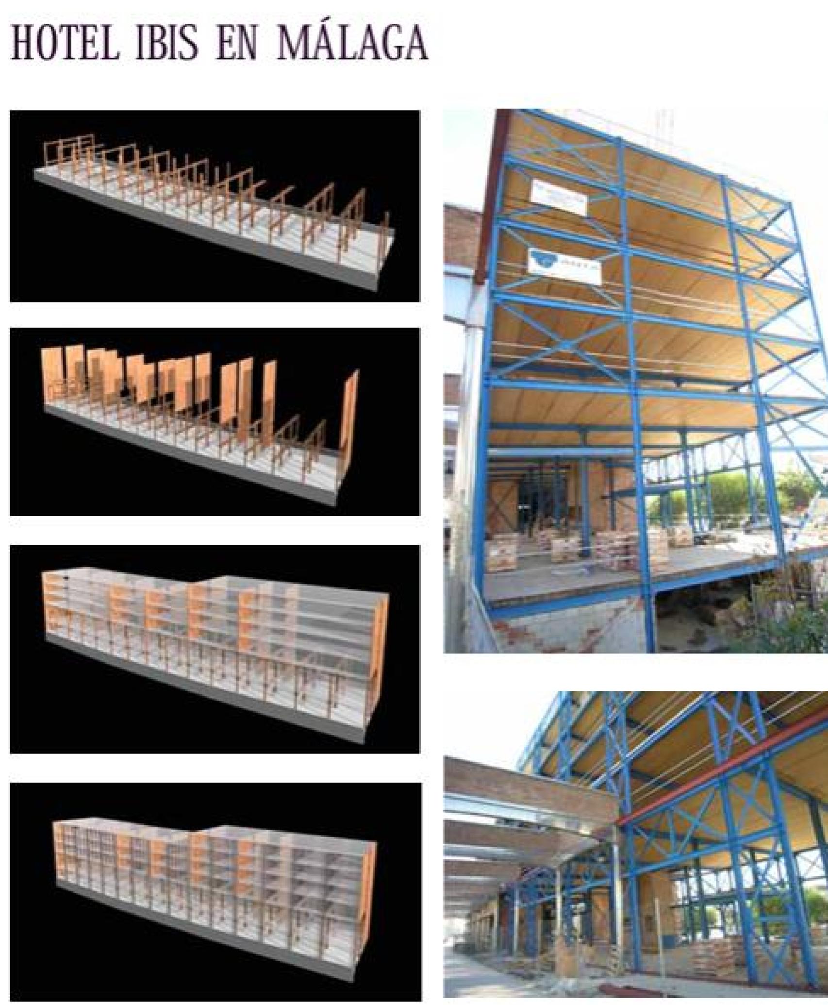 Detalle del proceso de construcción del hotel.