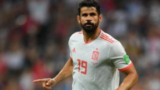 Diego Costa, durante un partido con la Selección.