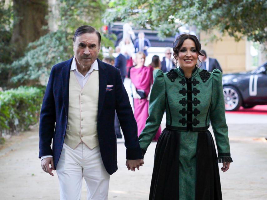 Pedro J. Ramírez, presidente de EL ESPAÑOL, y Cruz Sánchez de Lara en la cita 'Málaga made America'.